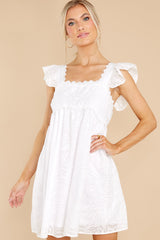 Only The Fairest White Dress - Red Dress