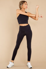 Picture Of Health Black Leggings - Red Dress