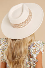 Ride In Style Ivory Hat - Red Dress