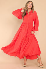 Run Towards Love Red Maxi Dress - Red Dress