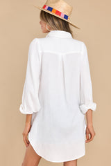 Scenic Outings Ivory Gauze Tunic Top - Red Dress
