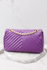 Serious About You Purple Chain Bag - Red Dress