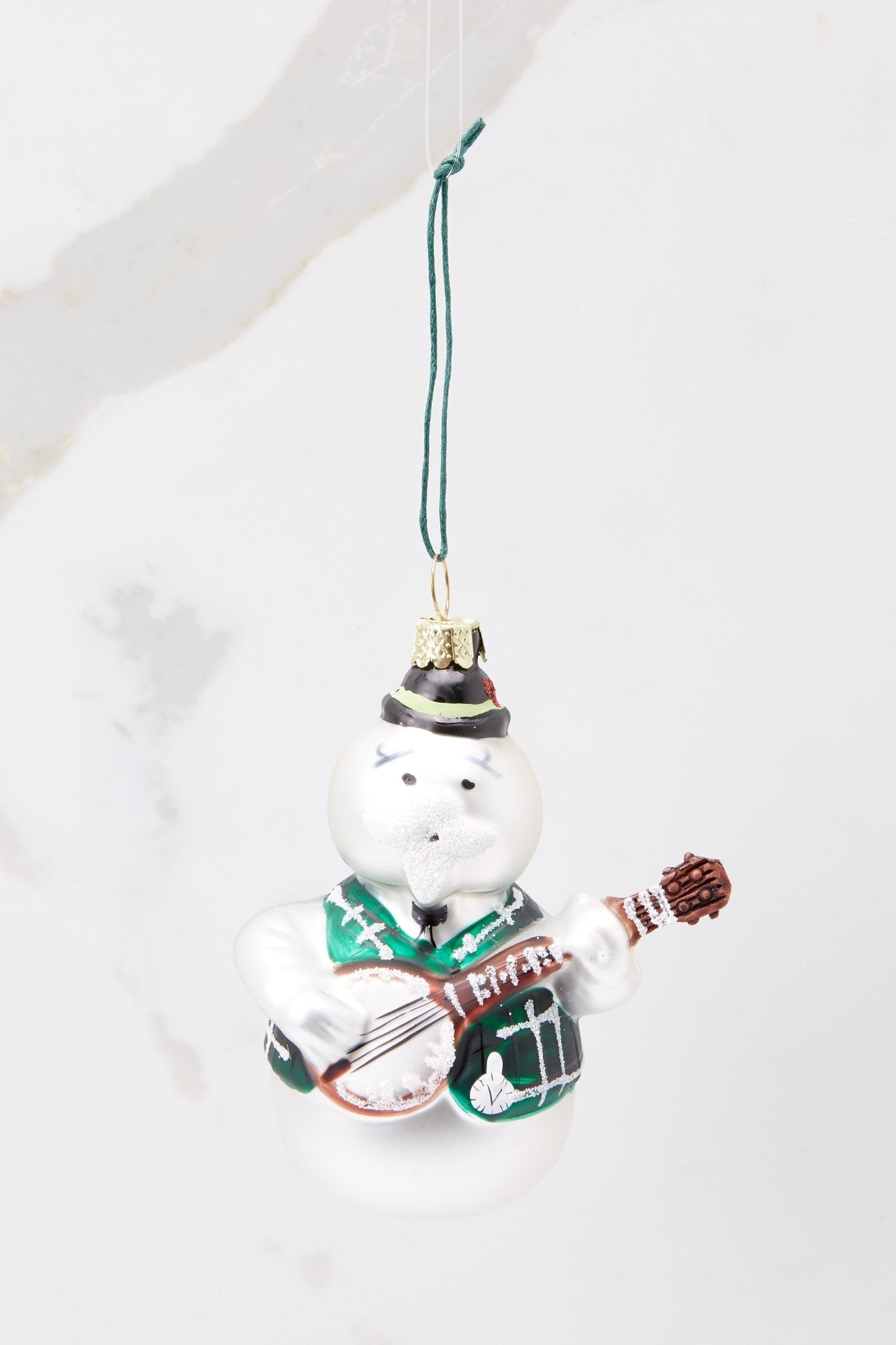 Sing A Happy Tune Sam The Snowman Ornament - Red Dress