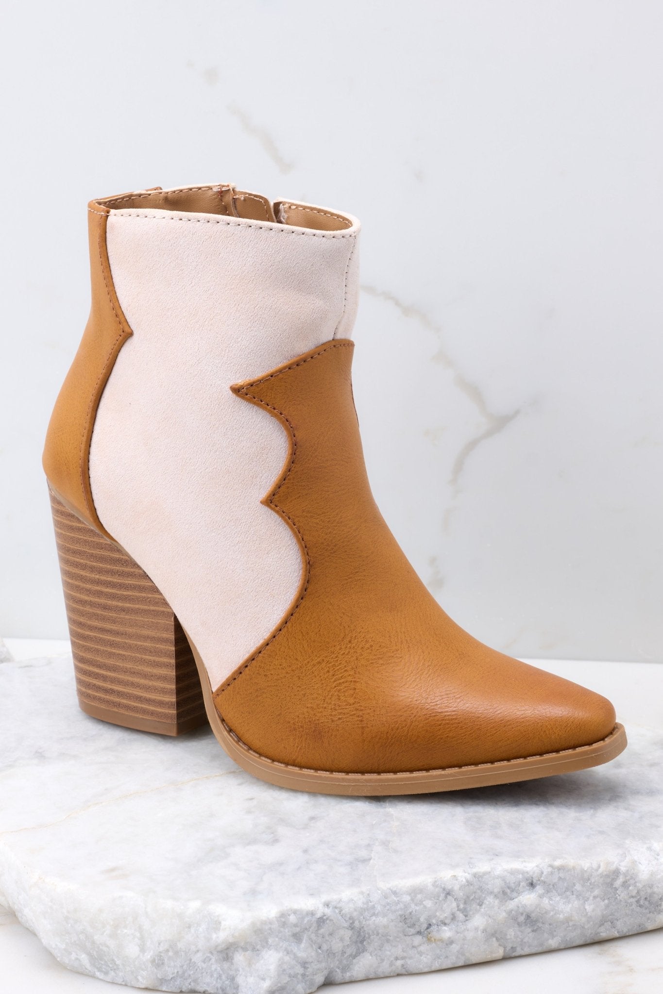 CHIKO Serenela Square Toe Block Heels Ankle Boots