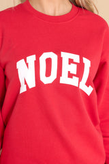 Spirit Of Noel Red Sweatshirt - Red Dress