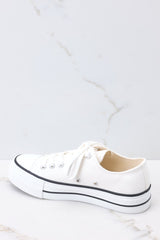 6 Steppin' Higher White Platform Sneakers at reddress.com