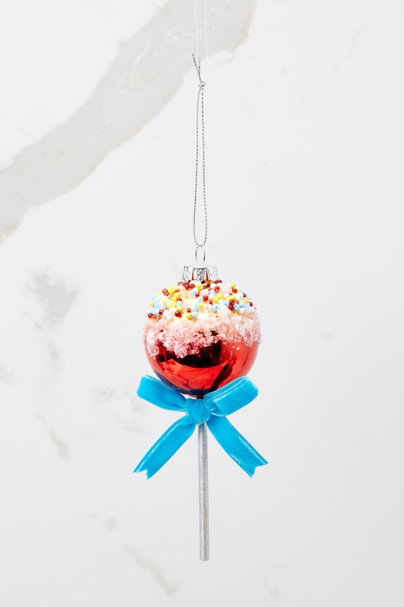 Sweetest Treat Red Cake Pop Ornament - Red Dress