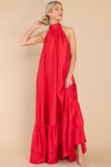 Talk About Beauty Red Maxi Dress - Red Dress