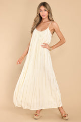 The Story Continues Ivory Maxi Dress - Red Dress