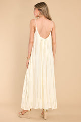 The Story Continues Ivory Maxi Dress - Red Dress