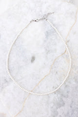 True Tradition White Pearl Necklace - Red Dress